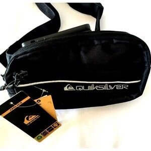 Quiksilver Jungler III Bag Mens 2L Black Surf Skate Streetwear Crossbody Pack